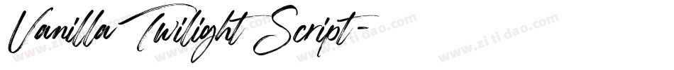 Vanilla Twilight Script字体转换